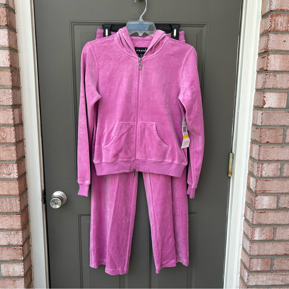 Mureli Petite Small/Medium Size Velour Hoodie Track Suit